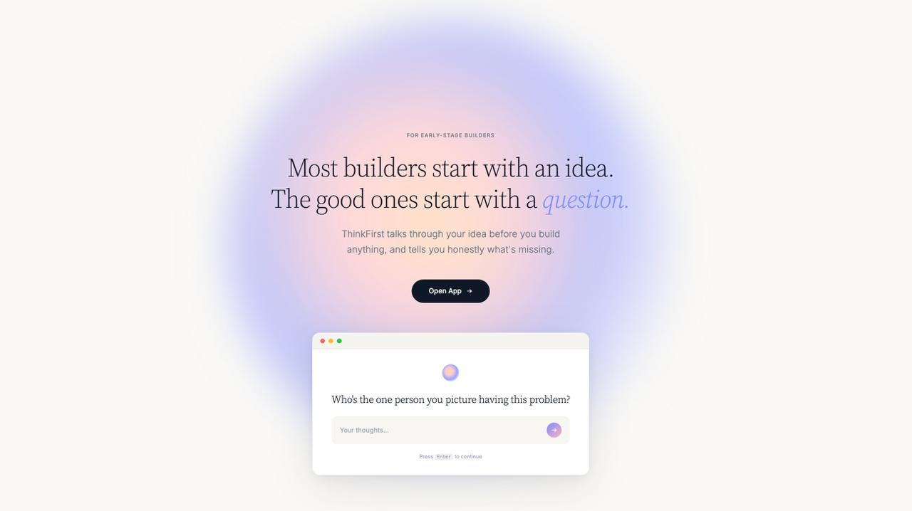 ThinkFirst screenshot